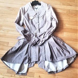 Et Compagnie grey trench coat, size 44